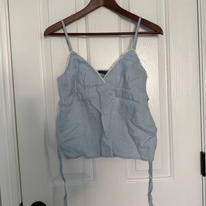 NWT Brandy Melville Blue Babydoll Top
